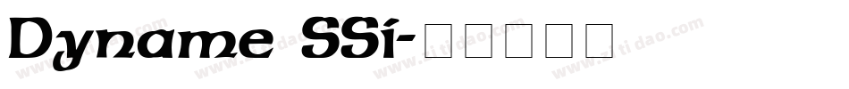 Dyname SSi字体转换